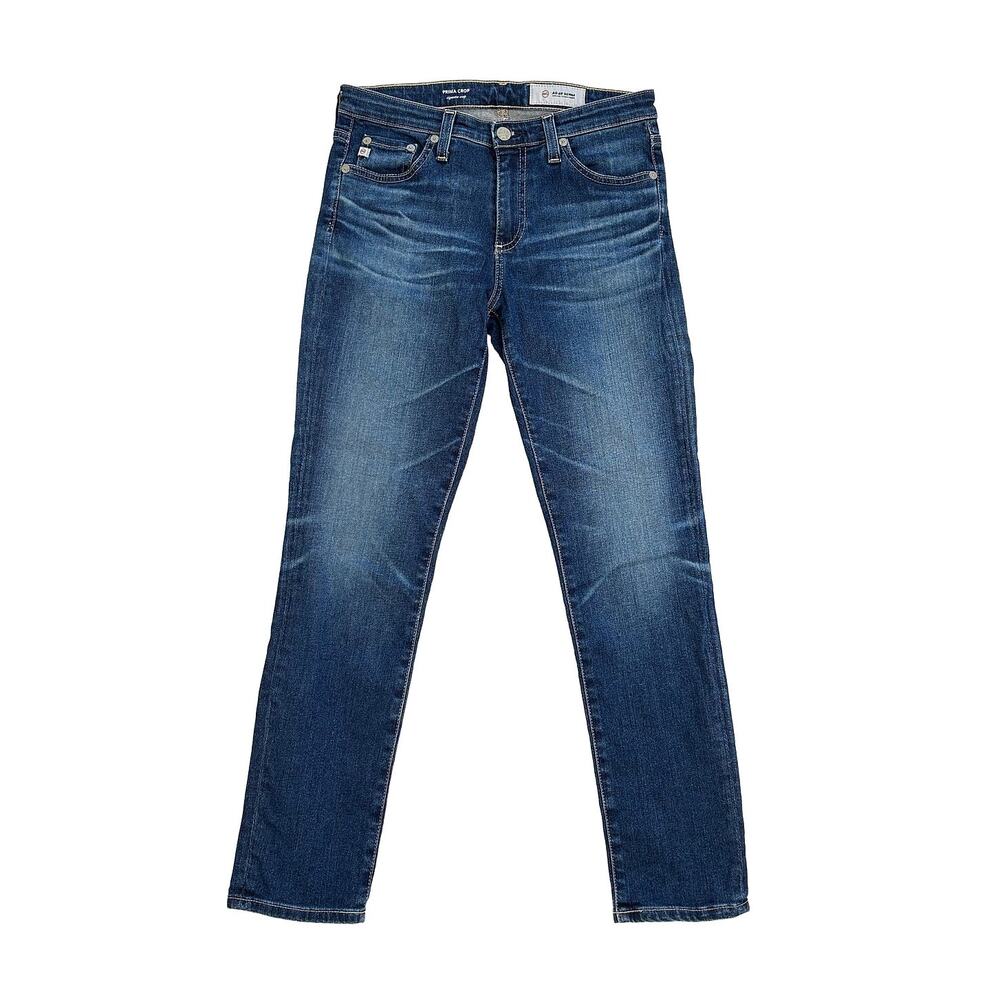 AG Prima Crop Cigarette Jeans 26R 27x26 Dark Wash Low Rise Adriano Goldschmied